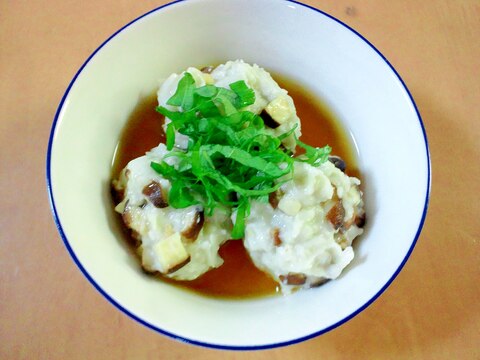 優しい味のお団子❤里芋と椎茸のあんかけ風♪♪